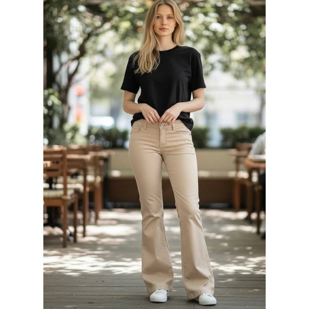 Y2K Marciano Low Rise Flare Pants Gray Stretch Trousers Size 4 Vintage